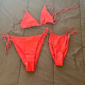 COPY - Skate (brand new)red bikini,1 top and 2 bottoms all a size medium